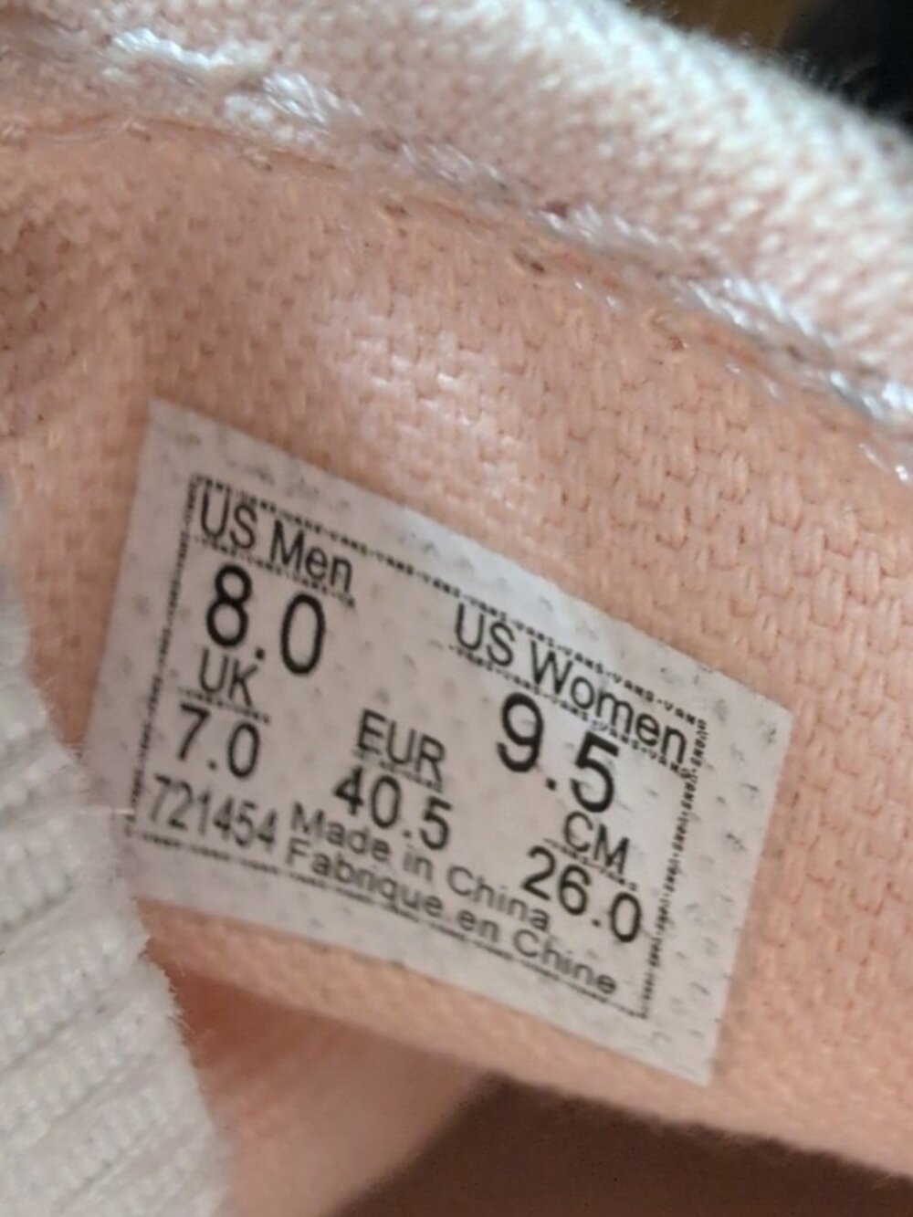 Special Ed'n VANS Fleshtones Breast Cancer Awareness Shoes Mens 8 Ladies 9.5 EUC - Picture 9 of 10